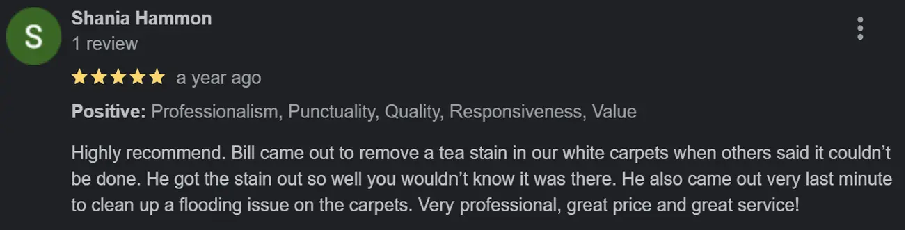 Cleaning Customer Review 2 Auckland