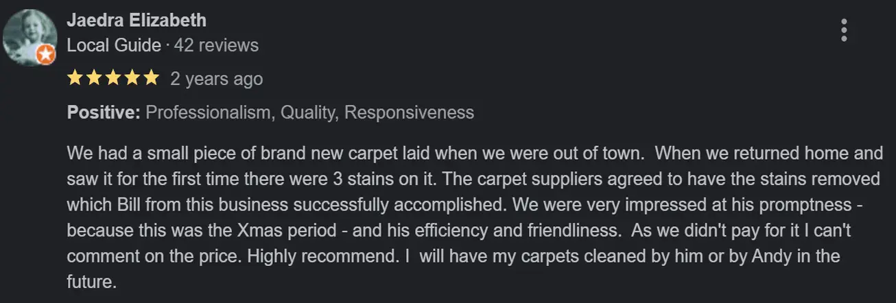 Cleaning Customer Review 7 Auckland
